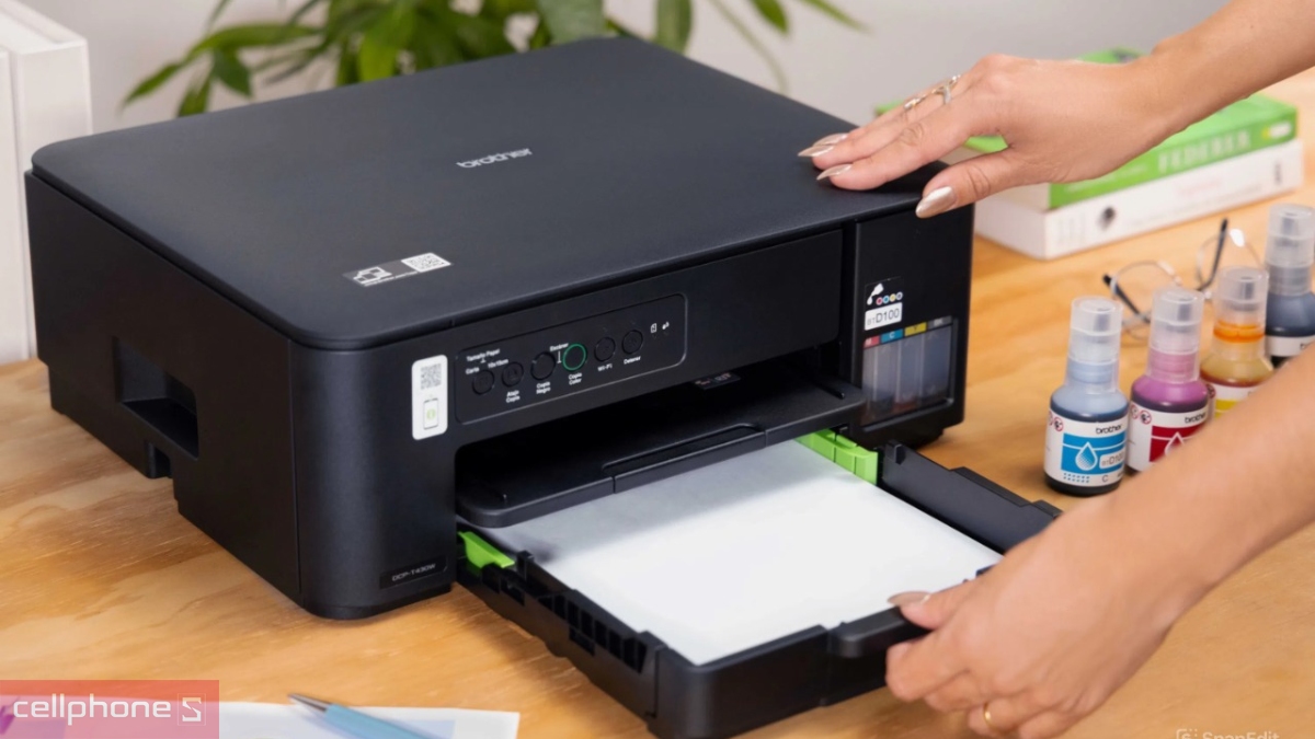 Máy in Brother 2 mặt hỗ trợ kết nối không dây linh hoạt