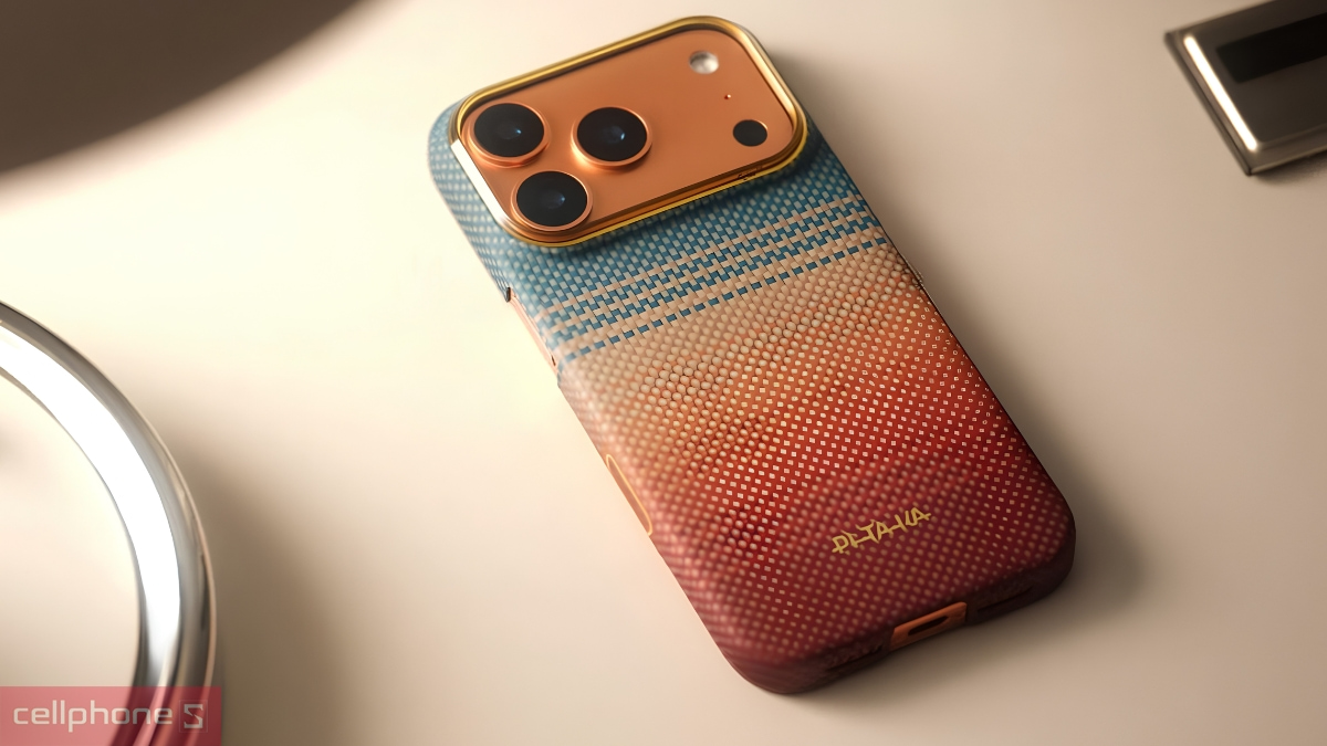 Ốp lưng iPhone 17 Pro Max chất liệu Aramid mỏng nhẹ, bền chắc