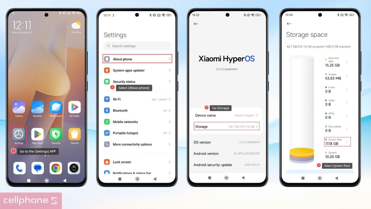 Kích hoạt tính năng mở rộng RAM ảo trên Xiaomi 512GB