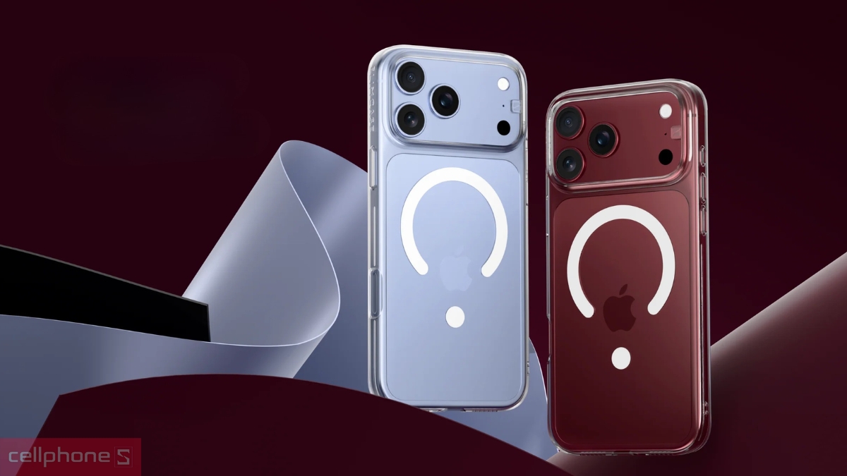 Ốp iPhone 18 Pro Max trong suốt giúp khoe màu máy nguyên bản