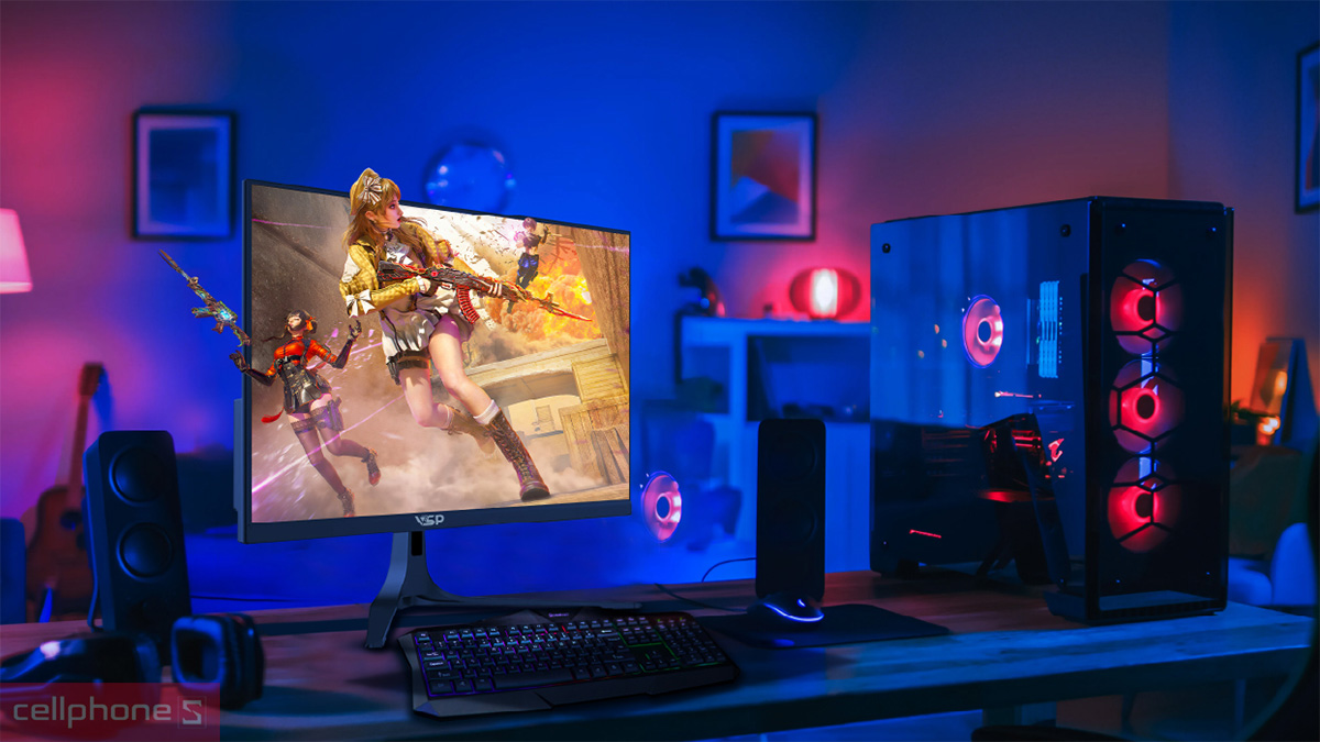 Màn hình 25 inch hỗ trợ lọc ánh sáng xanh và chống nhấp nháy hiệu quả