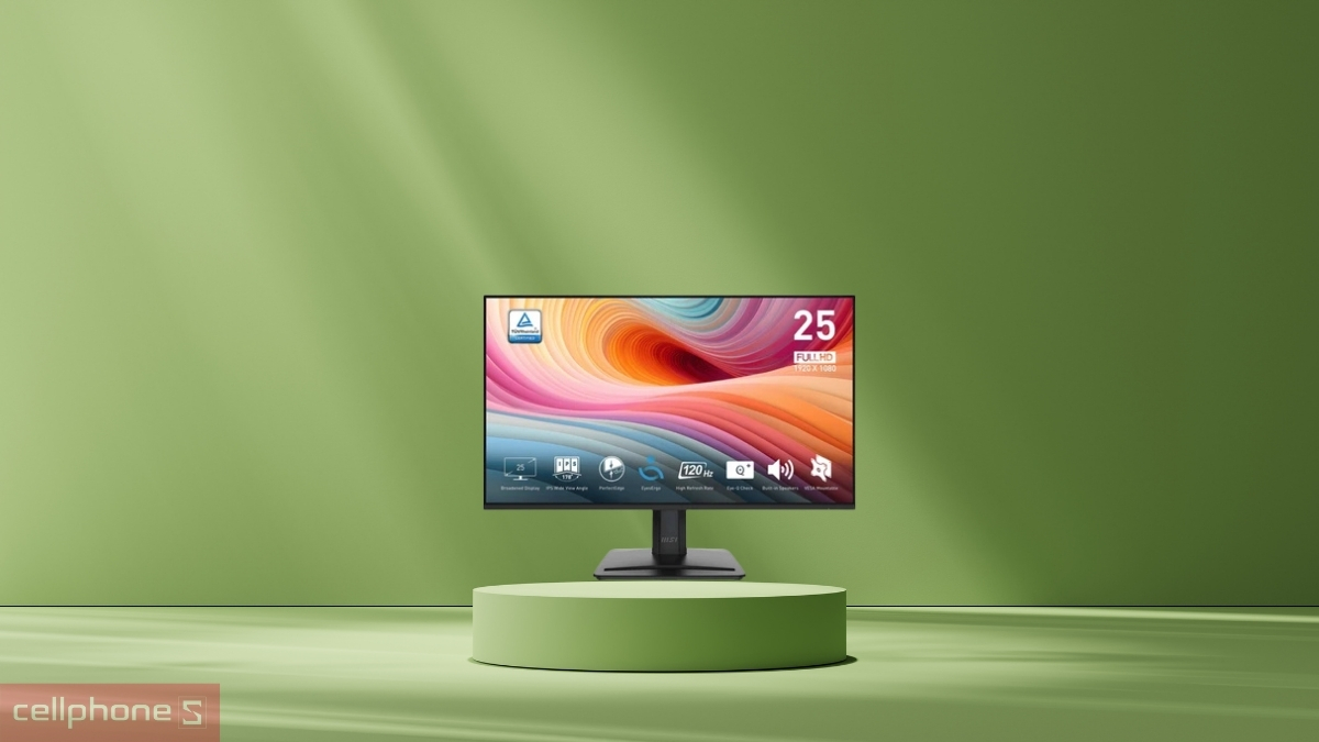 Màn hình 120 Hz chính hãng chuẩn màu phù hợp thiết kế đồ họa chuyên nghiệp