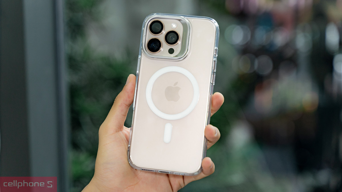 Ốp lưng iPhone 16 Pro Max hỗ trợ vòng từ tính MagSafe