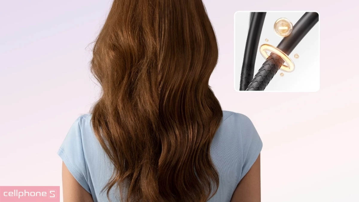 Máy sấy tóc ion âm giúp tóc mềm mượt, giảm xơ rối và giữ độ ẩm tự nhiên