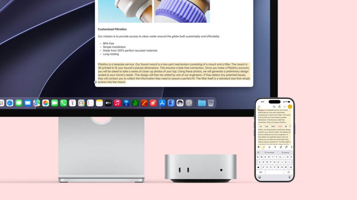 Mac mini M6 đồng bộ dữ liệu liền mạch cùng iPhone