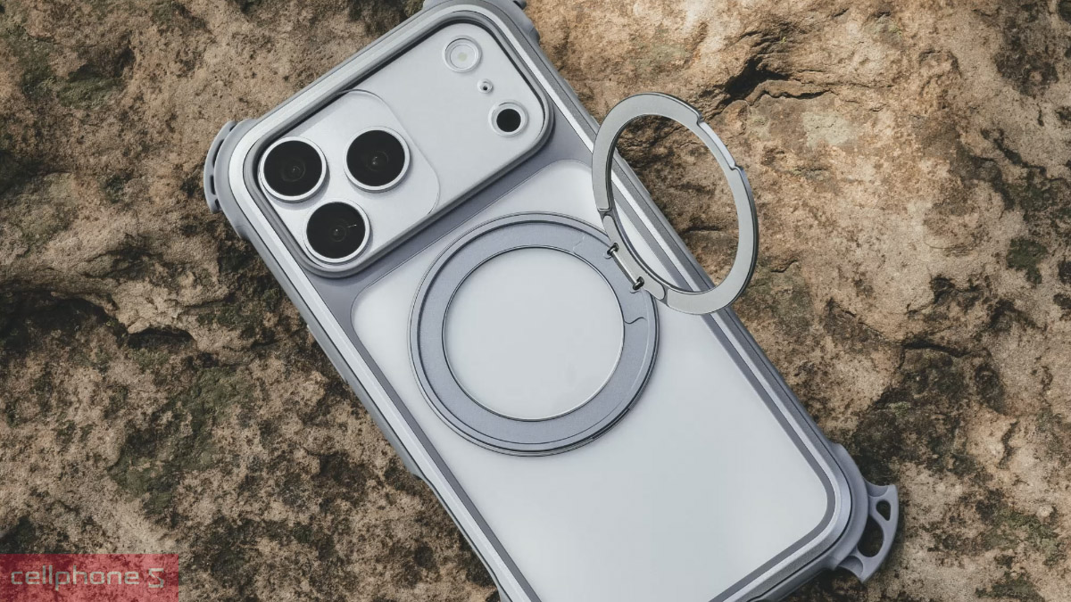Ốp iPhone 18 Pro MagSafe tích hợp vòng nam châm hỗ trợ sạc không dây