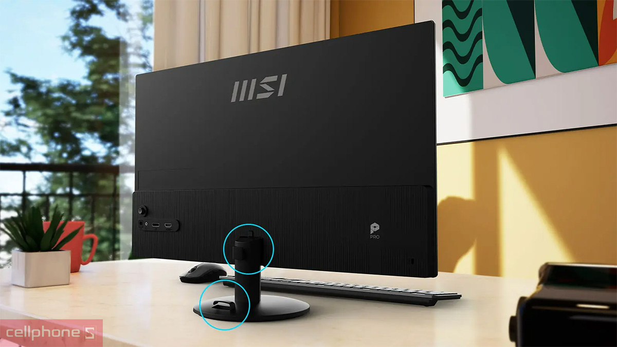 Màn hình 25 inch trang bị nhiều cổng kết nối phổ biến và tiện lợi