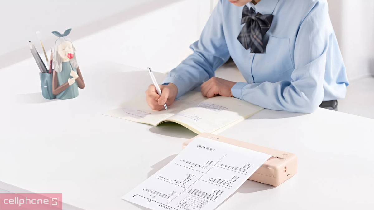 Máy in nhiệt có thiết kế đầu in cảm biến nhiệt hiện đại