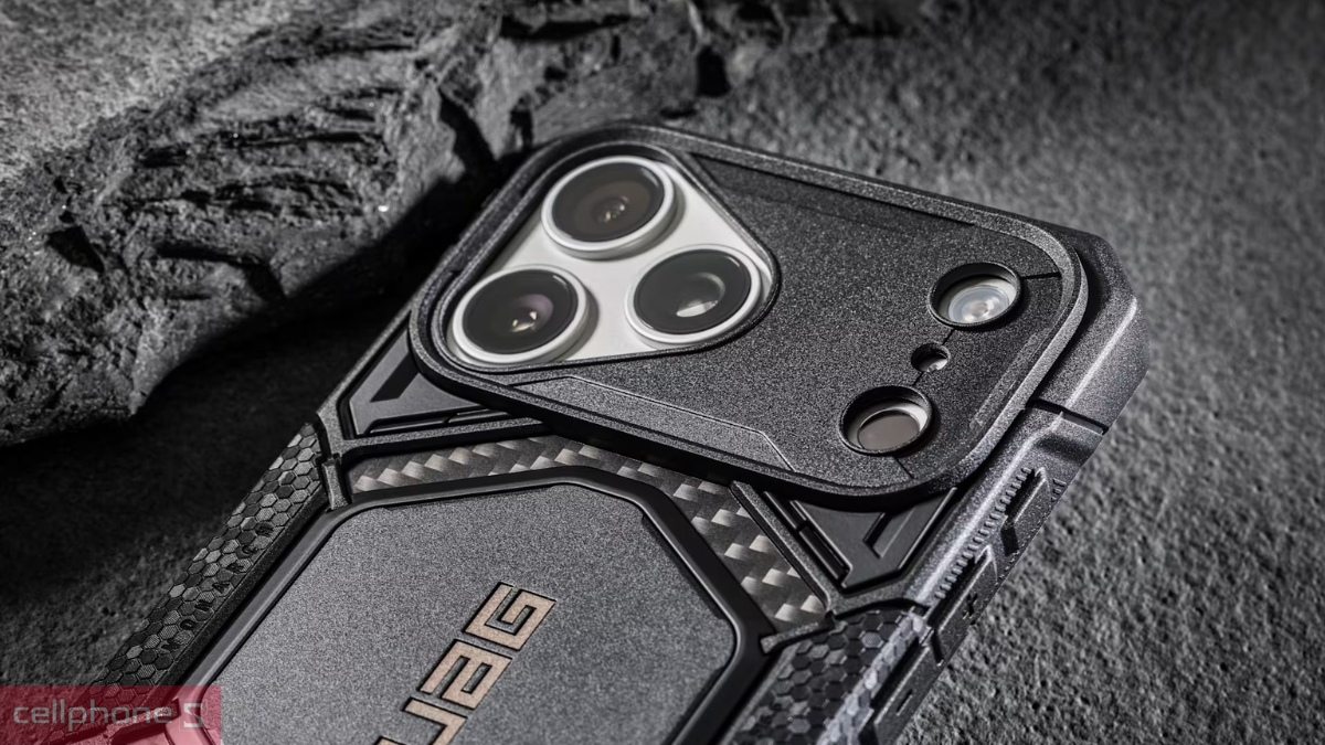 Ốp iPhone 18 Pro Max chống sốc nhiều lớp với góc và viền gia cố