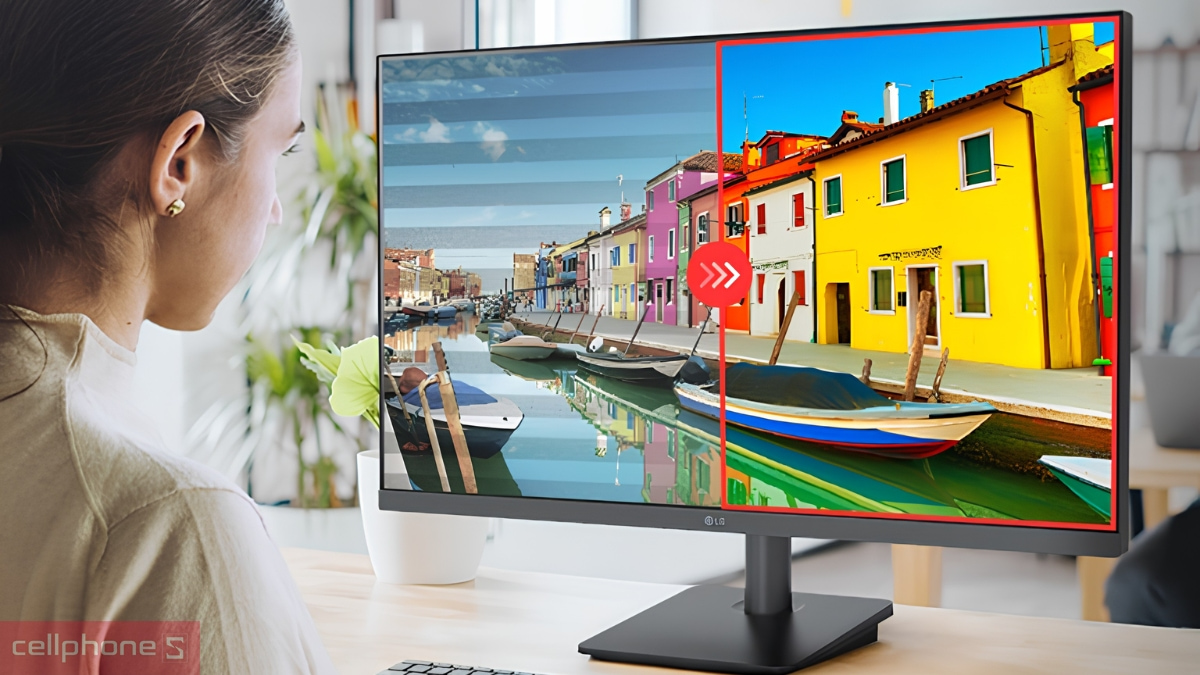 Màn hình 22 inch tích hợp công nghệ bảo vệ mắt và hiển thị tối ưu