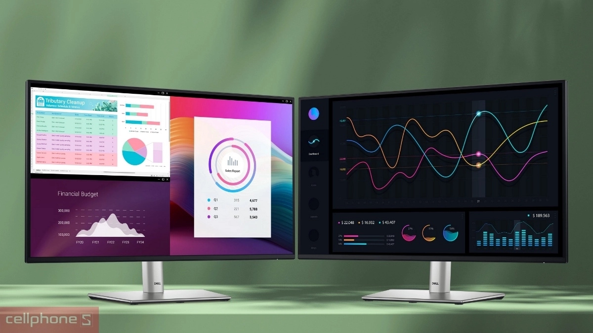 Màn hình 27 inch Dell P2725H Full HD hỗ trợ tần số quét 100Hz