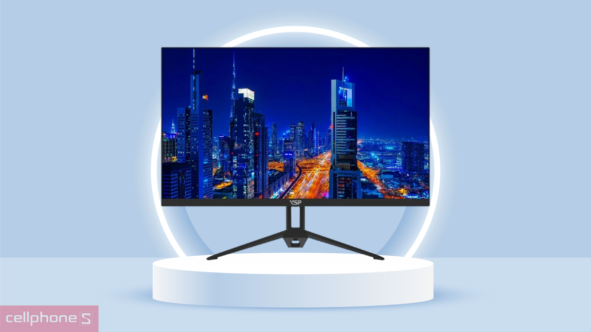 Màn hình 22 inch VSP V2204H hiển thị liền mạch với tần số quét 120Hz