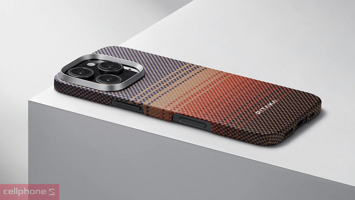 Ốp lưng iPhone 16 Pro Max Pikata từ sợi Aramid siêu mỏng