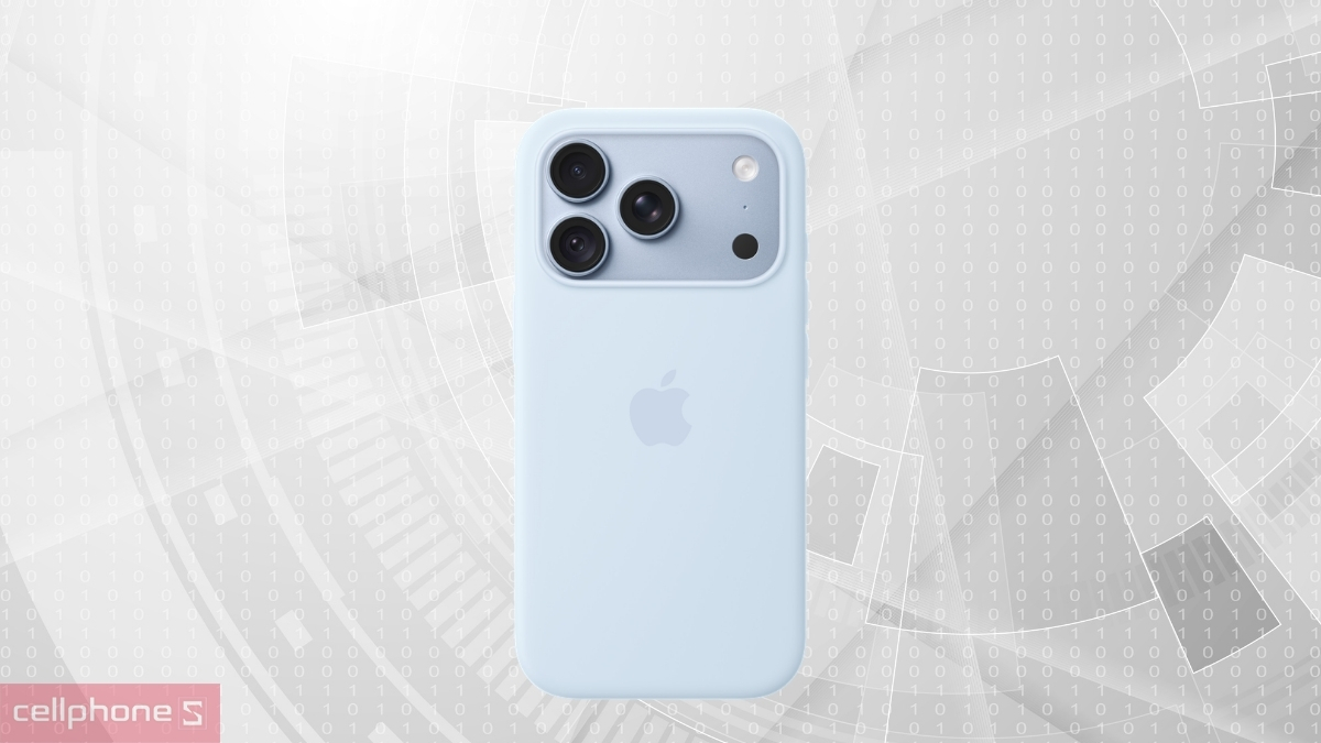 Ốp iPhone 18 Pro silicone mềm mại ôm sát máy và cầm êm tay