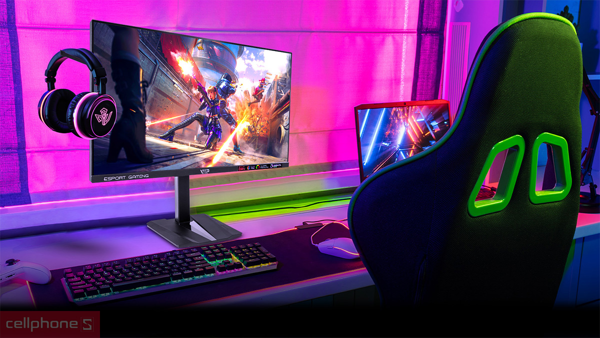 Màn hình 25 inch tần số quét 120Hz hoặc 144Hz cho chuyển động mượt