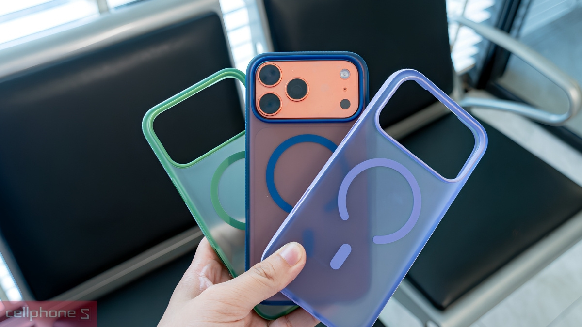 Ốp lưng iPhone 17 Pro TPU và PC mềm dẻo kết hợp cứng cáp