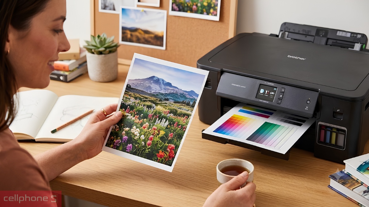 Máy in A3 Brother HL-T4000DW cho bản in sắc nét đến 1200 × 4800 dpi