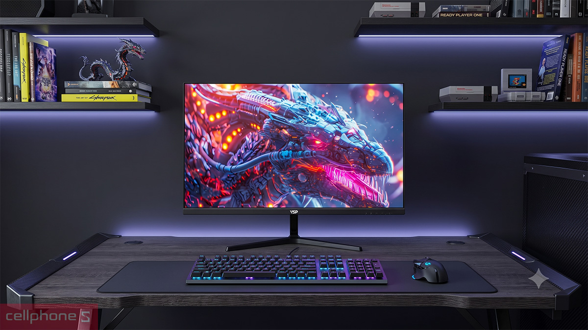 Màn hình 25 inch tích hợp công nghệ giảm chói hỗ trợ bảo vệ mắt