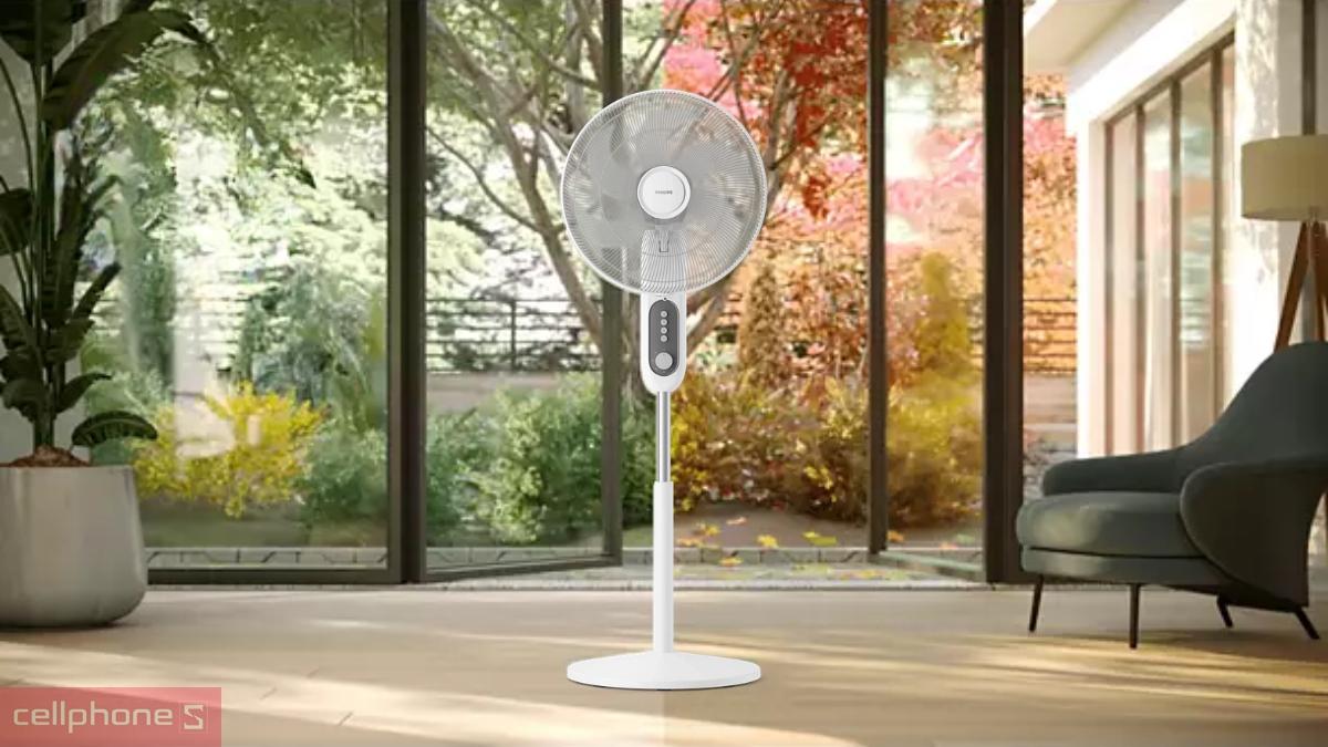 Cấu trúc đế của quạt đứng Philips CX1220/00