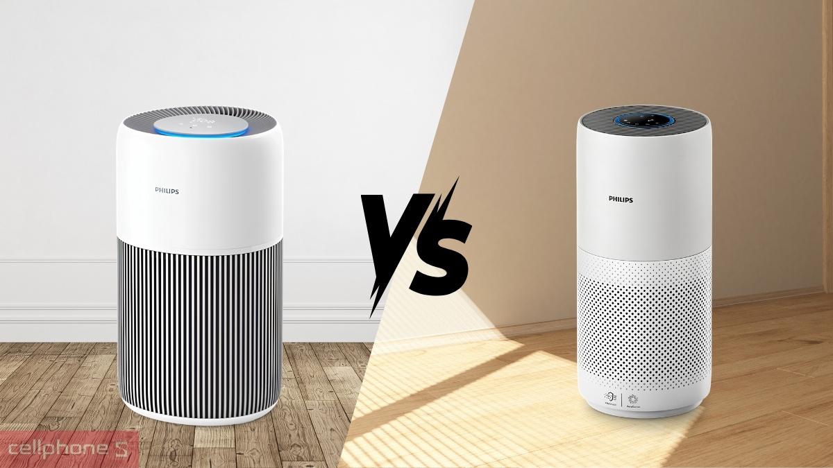 So sánh máy lọc không khí Philips AC2220/10 với đời trước
