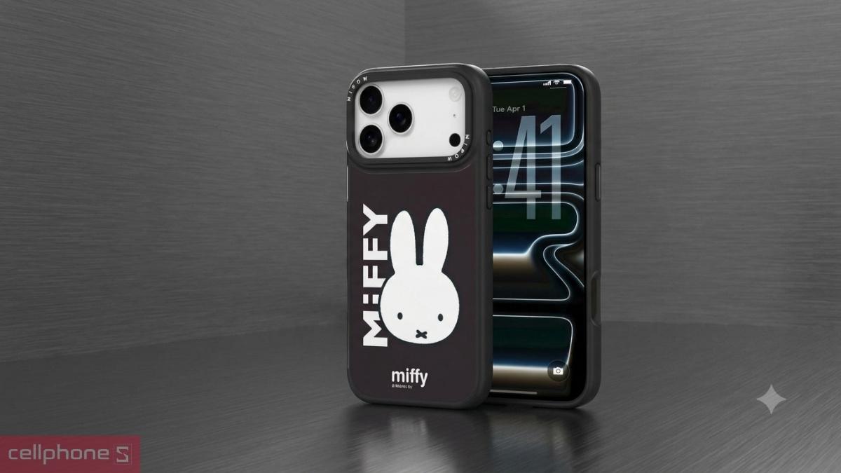MagSafe trên ốp lưng iPhone 18 Pro Max/17 Pro Max Mipow X Miffy With MagSafe