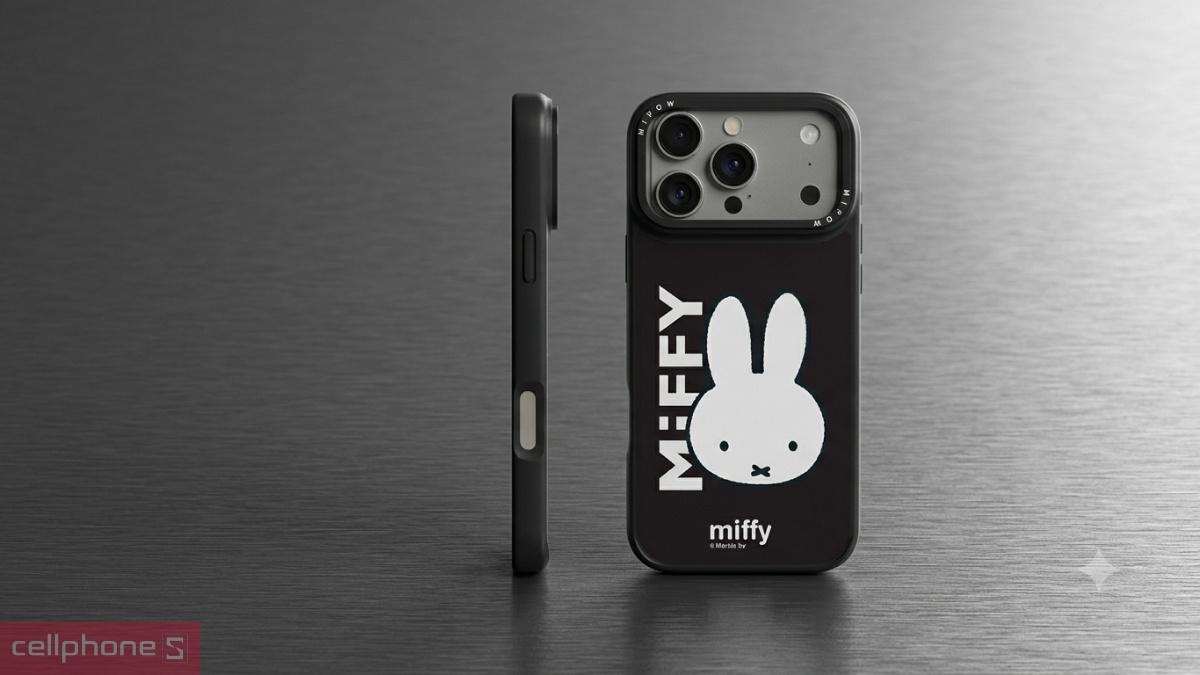 Độ hoàn thiện của ốp lưng iPhone 18 Pro Max/17 Pro Max Mipow X Miffy With MagSafe