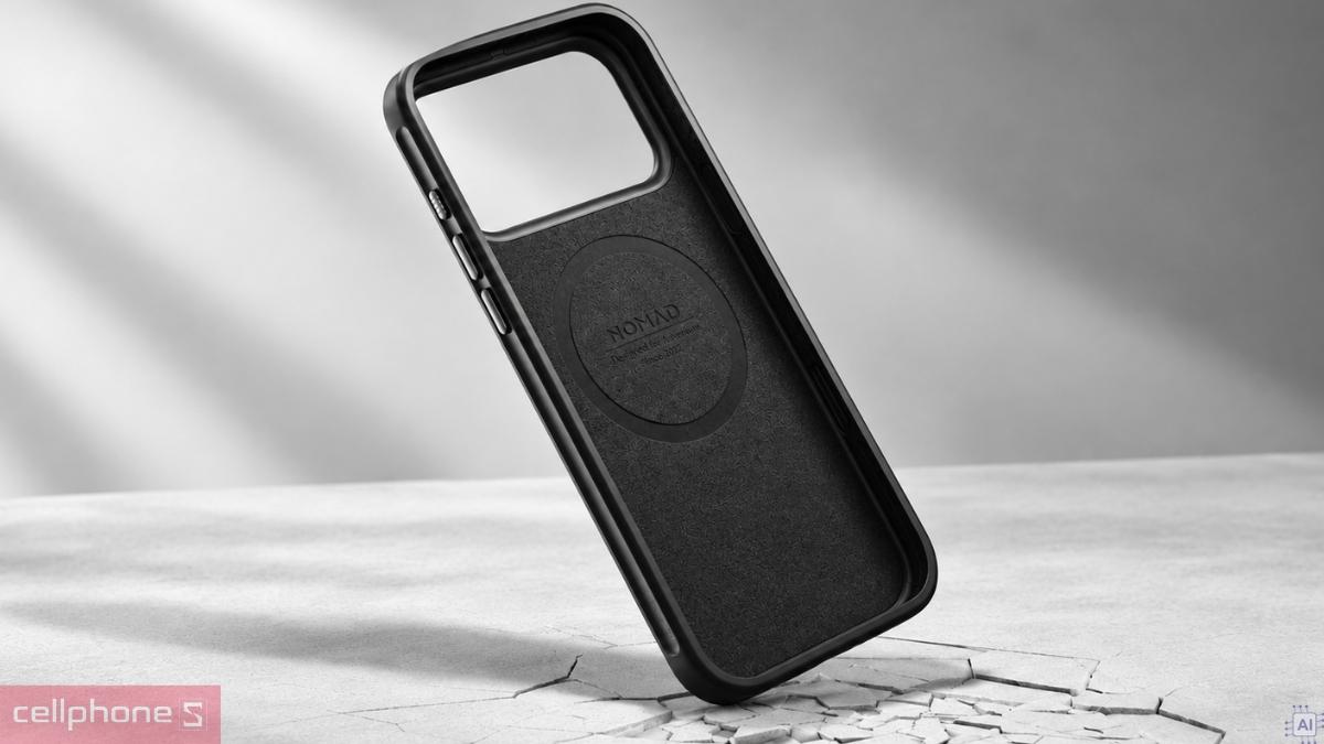 Viền TPU 360 độ ốp lưng iPhone 18 Pro Max/17 Pro Max Nomad Modern Leather Horween