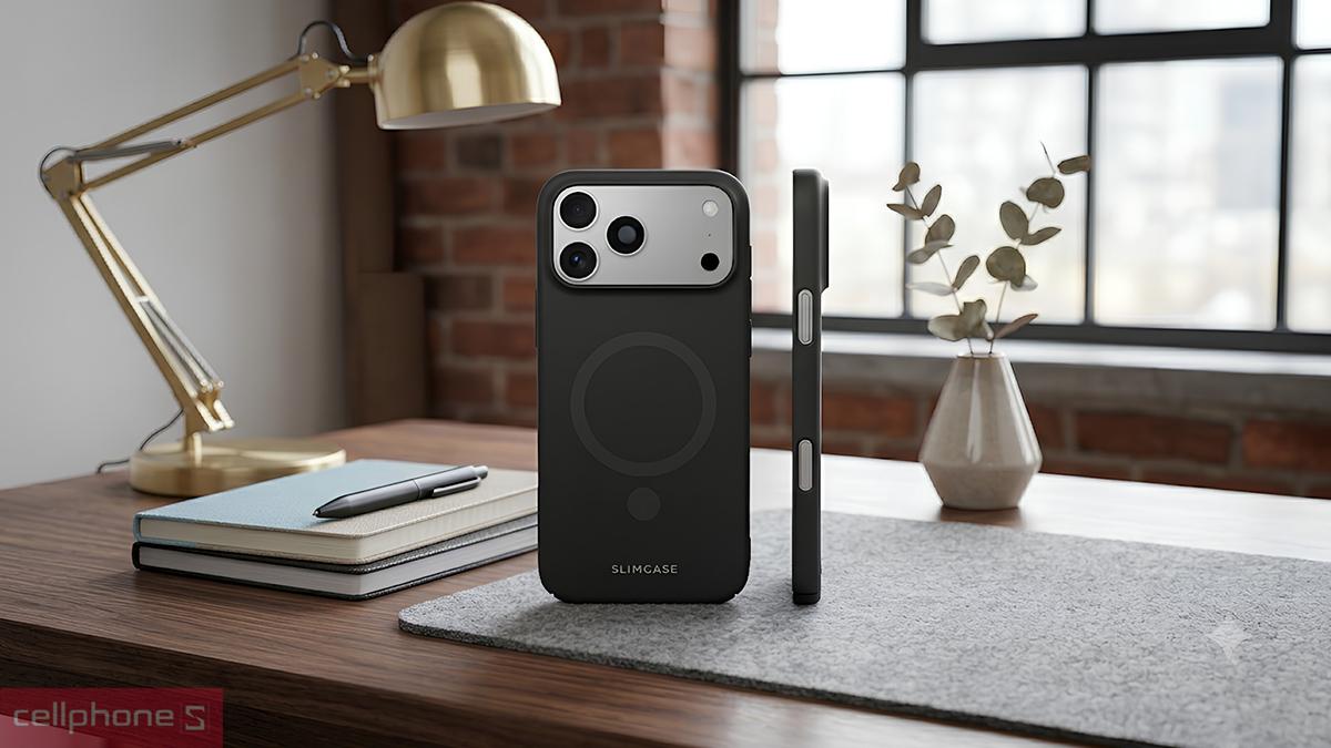 Ốp lưng iPhone 18 Pro Max/17 Pro Max Slimcase Echo With MagSafe dày 0.85 mm ôm sát máy