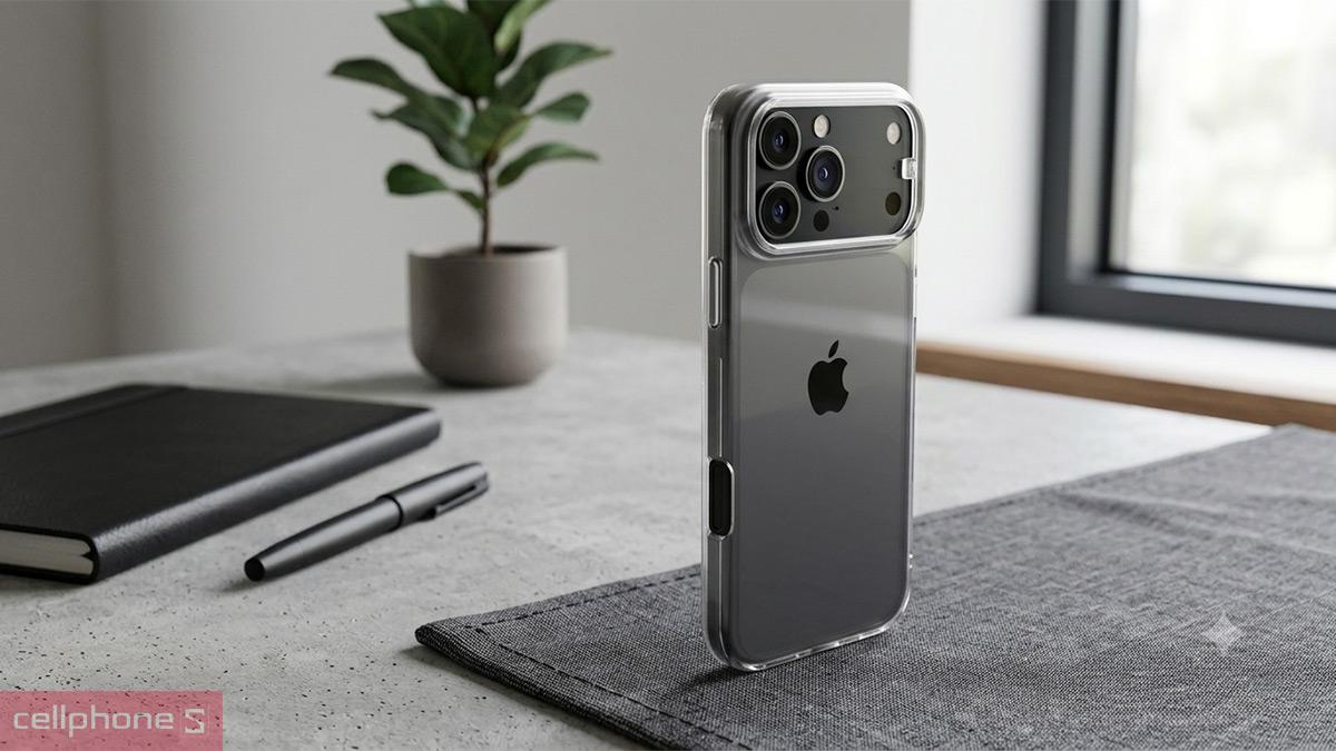Ốp lưng iPhone 18 Pro Max/17 Pro Max SlimCase Unique có viền camera nhô cao bảo vệ ống kính
