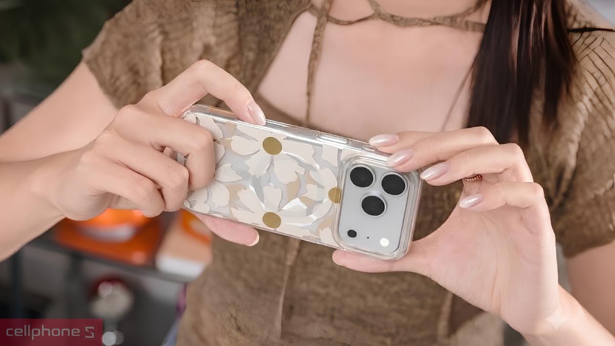 Ốp lưng iPhone 18 Pro Max/17 Pro Max Switcheasy Fleur with MagSafe khoét Camera Control chính xác