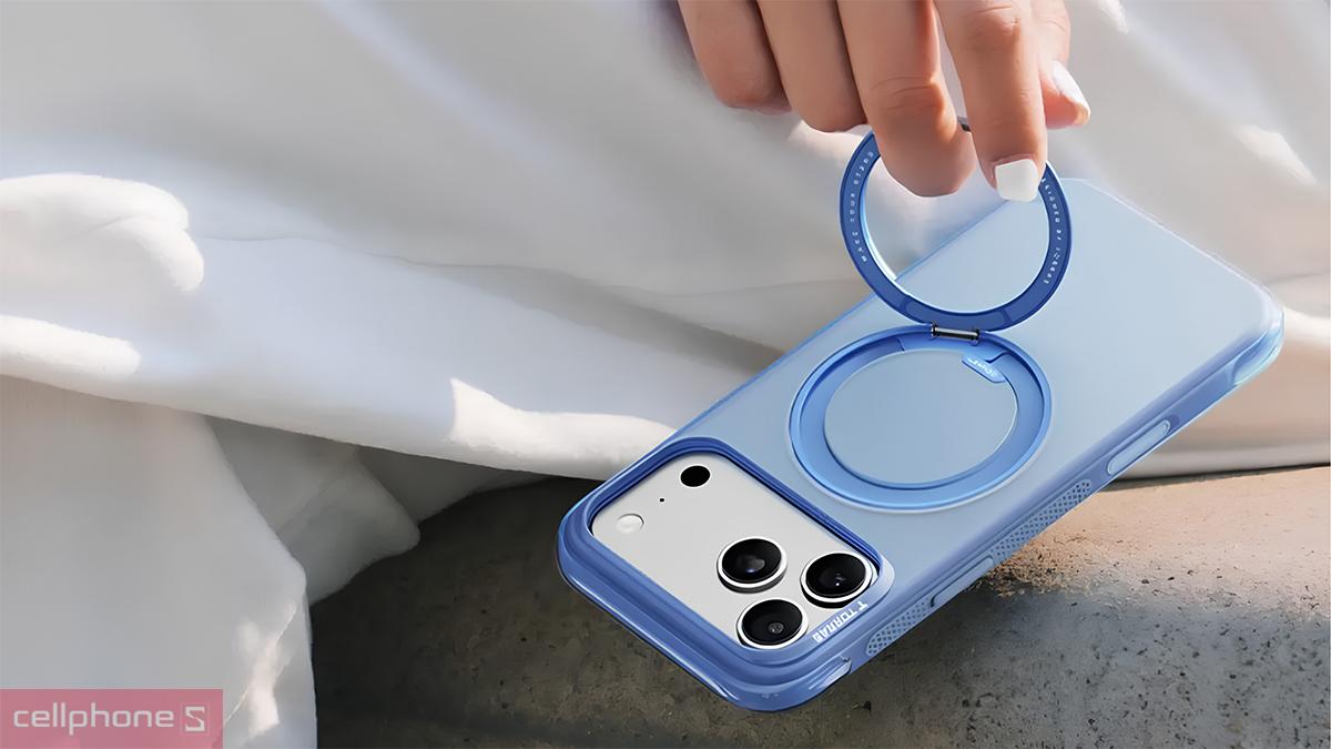 Viền ốp lưng iPhone 18 Pro Max/17 Pro Max TORRAS O3 AIR with MagSafe nhô cao để bảo vệ màn hình và camera