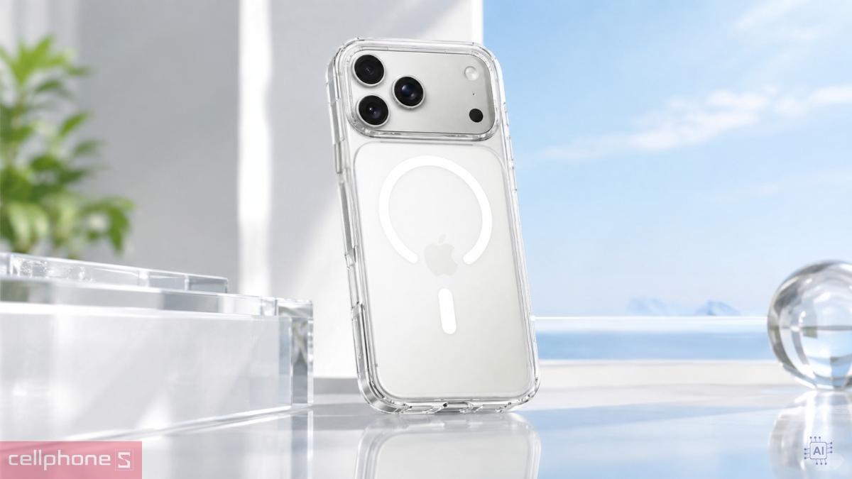 Ốp lưng iPhone 18 Pro Max17 Pro Max Wiwu Crystalshield Pro CS-202 sử dụng chất liệu PC kết hợp TPU cao cấp