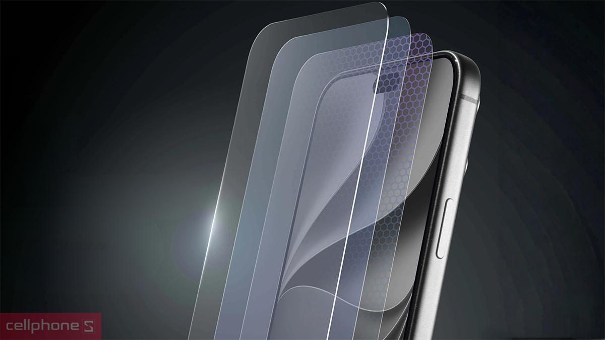 Dán kính cường lực màn hình iPhone 18 Pro Max/17 Pro Max ZAGG Invisibleshield XTR6 ứng dụng NanoCore™ tăng độ bền khi va đập