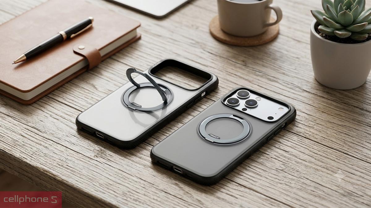 Ốp lưng iPhone 18 Pro/17 Pro Torras O3 Neo with MagSafe có thiết kế bo cong mỏng nhẹ, cầm nắm thoải mái khi dùng lâu