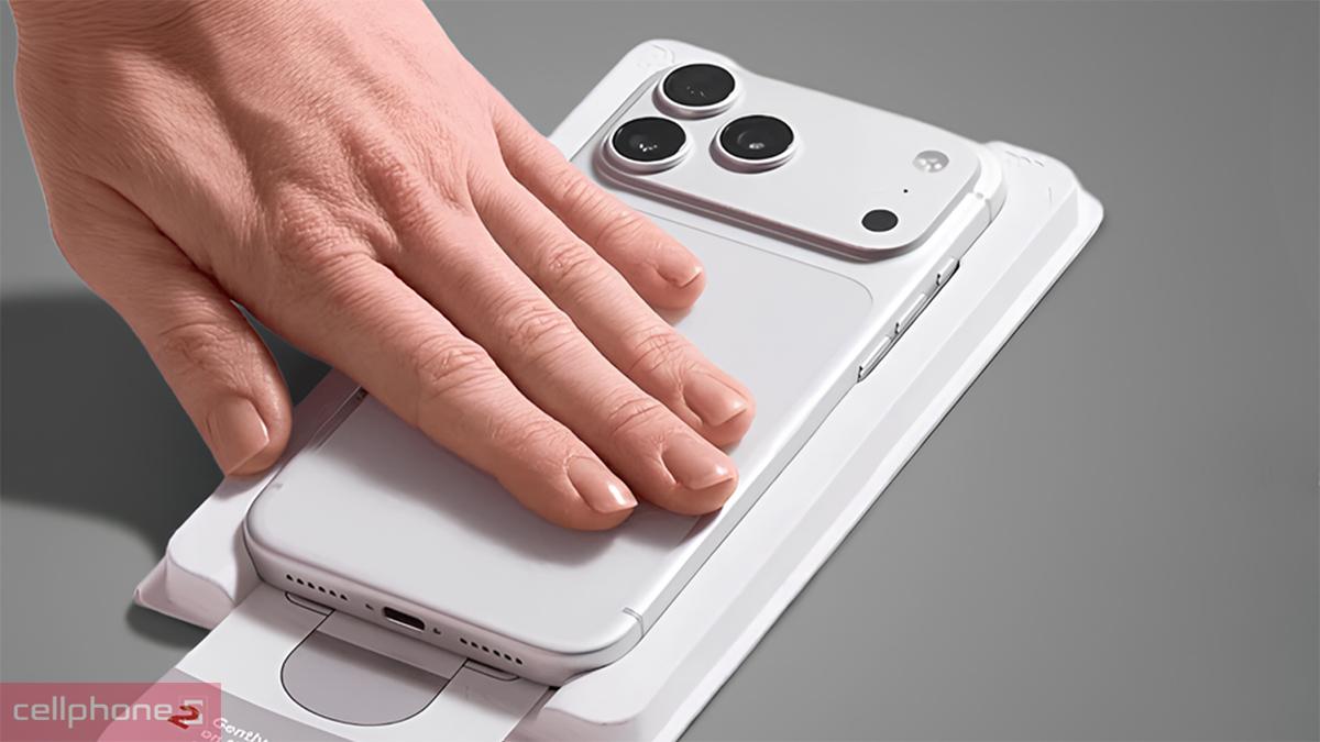 Dán kính cường lực màn hình iPhone 18 Pro/17 Pro ZAGG InvisibleShield XTR6 có sẵn khay PerfectFit, giúp bạn căn chỉnh kính chính xác