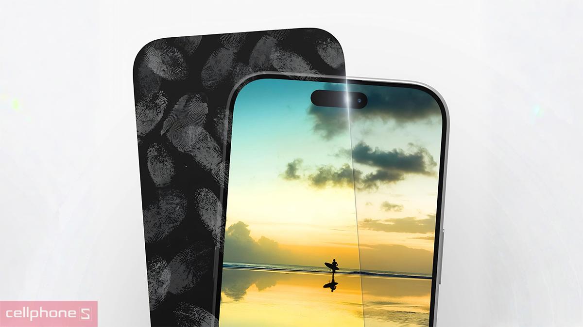 Dán kính cường lực màn hình iPhone 18 Pro/17 Pro ZAGG InvisibleShield XTR6 có lớp phủ SiO2 cho bề mặt trơn mượt và cảm ứng nhạy