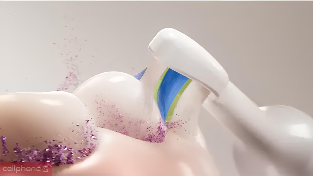 Khả năng làm sạch của bàn chải đánh răng điện Philips Sonicare HX4043