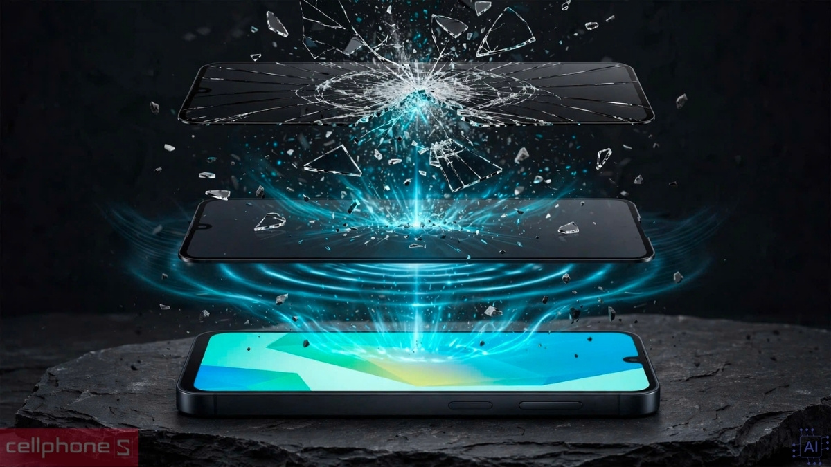 Dán kính cường lực màn hình Samsung Galaxy A17/A16/A26 ZAGG full viền đen cao cấp khả năng hạn chế va đập và bảo vệ màn hình