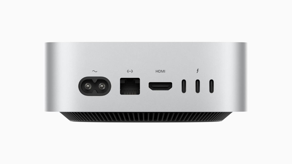 Cổng kết nối Mac mini M6 12CPU 12GPU 16GB 512GB 2026