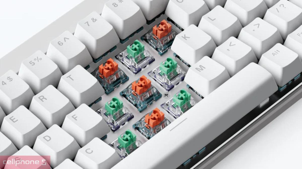Khả năng tùy chỉnh bàn phím gaming có dây MCHOSE Ace68 Air HE Magnetic Rapid Trigger Peach Gradient