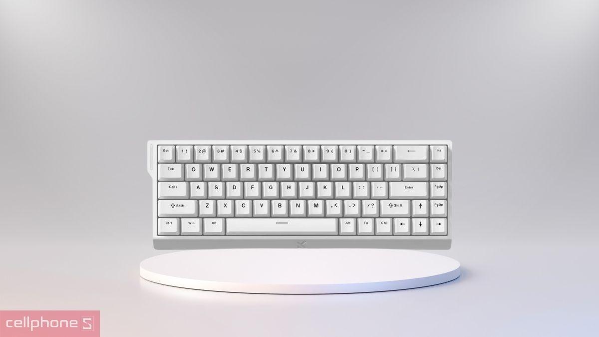 Layout 68 phím của bàn phím Gaming có dây MCHOSE Ace68 HE Magnetic Rapid Trigger White