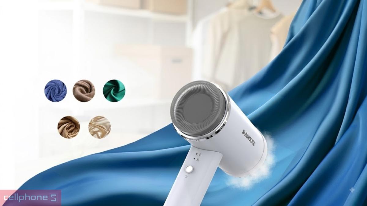 Bàn ủi hơi nước cầm tay Sunhouse SHD2176 sở hữu mặt đế hạn chế dính khi là ủi