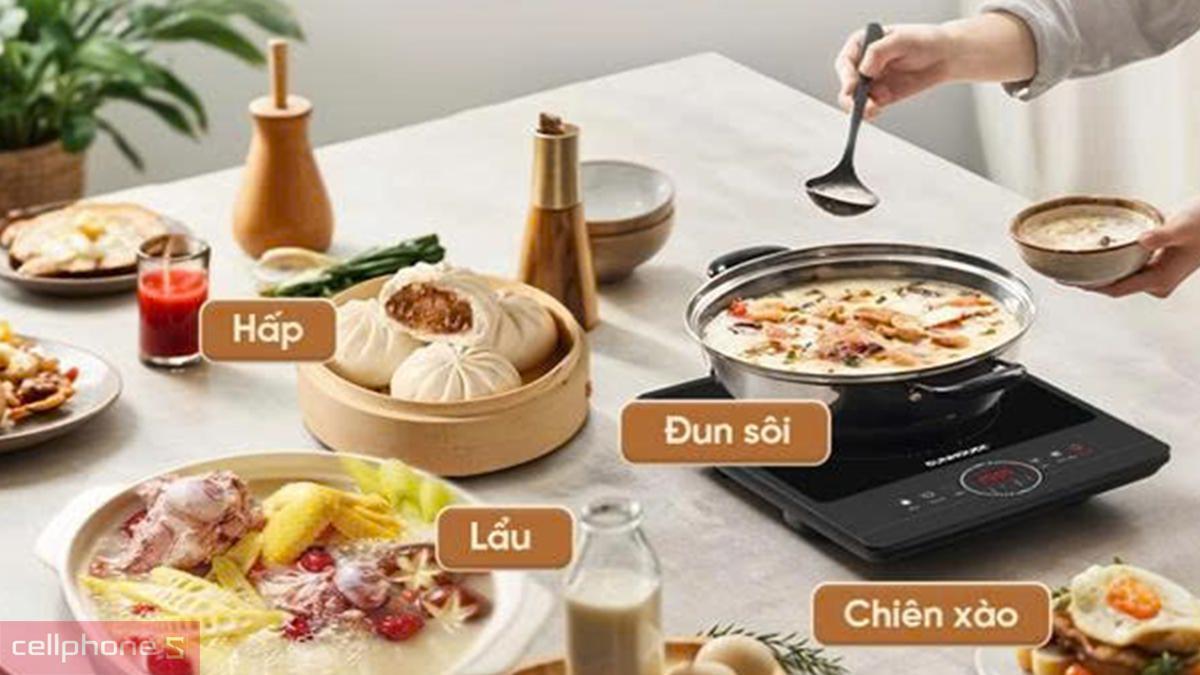 Bếp Sunhouse SHD6012A tích hợp 4 chế độ nấu