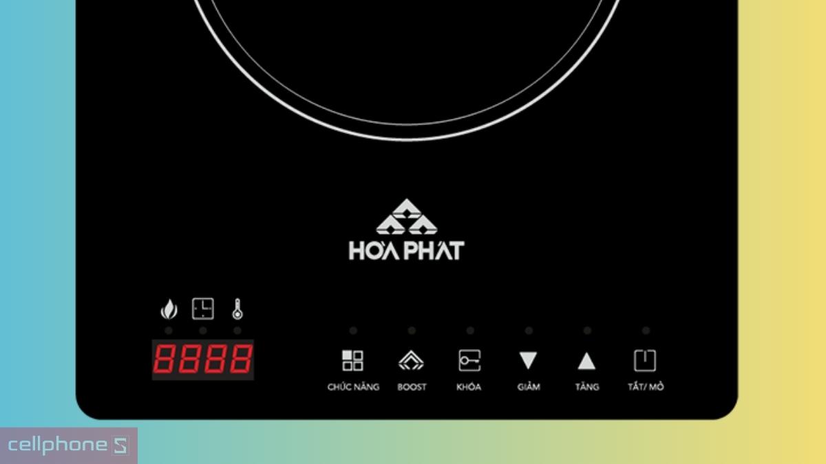 Bếp từ đơn Hòa Phát HPC 1S15H sử dụng bảng điều khiển cảm ứng đơn giản