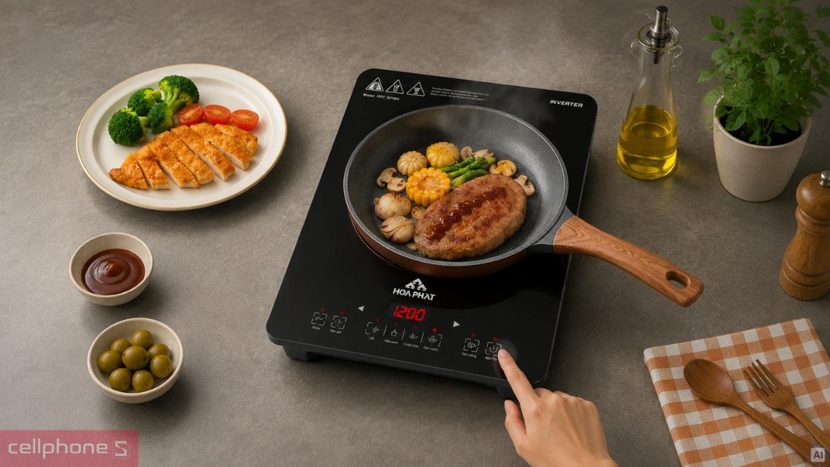 Bảng điều khiển bếp từ đơn Hòa Phát HPC 3S16H