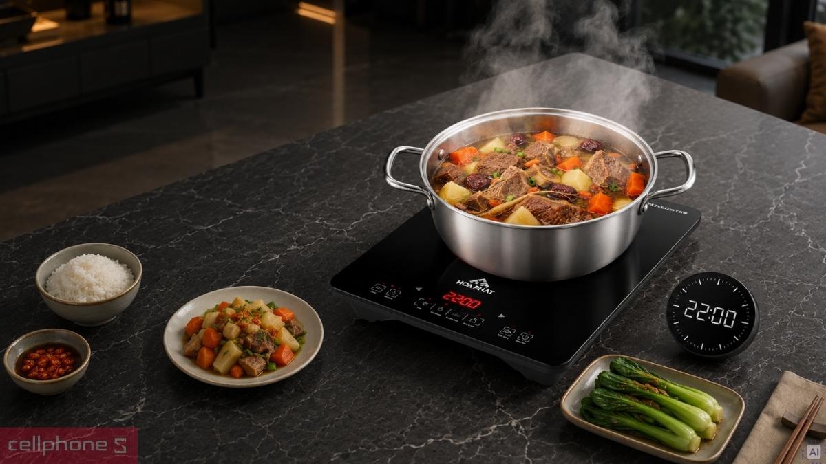 Hẹn giờ bếp từ đơn Hòa Phát HPC 3S16H