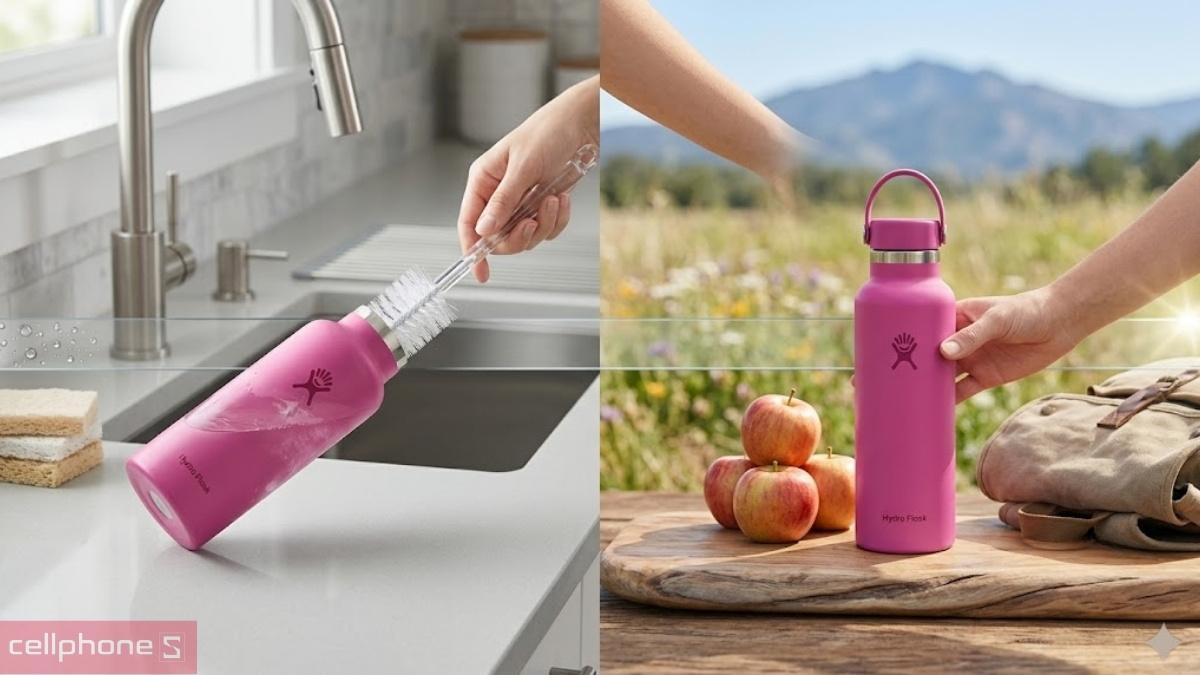 Thân bình dễ vệ sinh của Bình giữ nhiệt Hydro Flask Standard Flex Cap 621ml S21CSX
