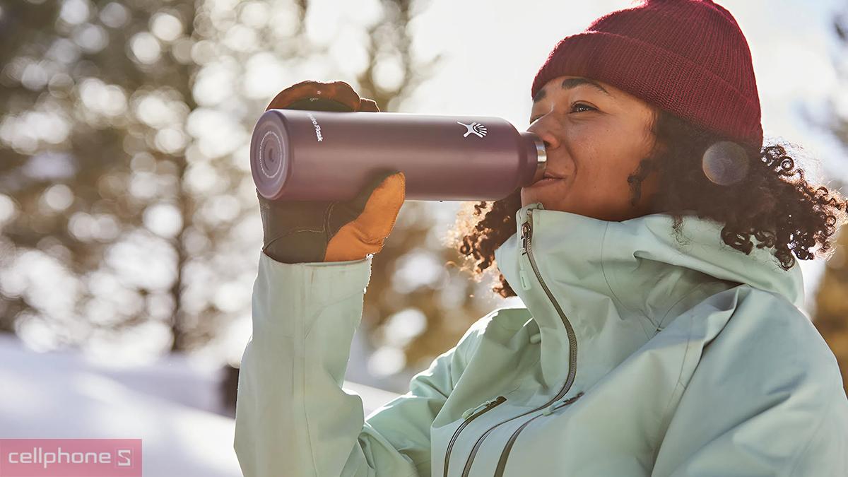 Khả năng giữ nhiệt hai lớp TempShield của bình giữ nhiệt Hydro Flask Standard Flex Cap 621ml S21SX