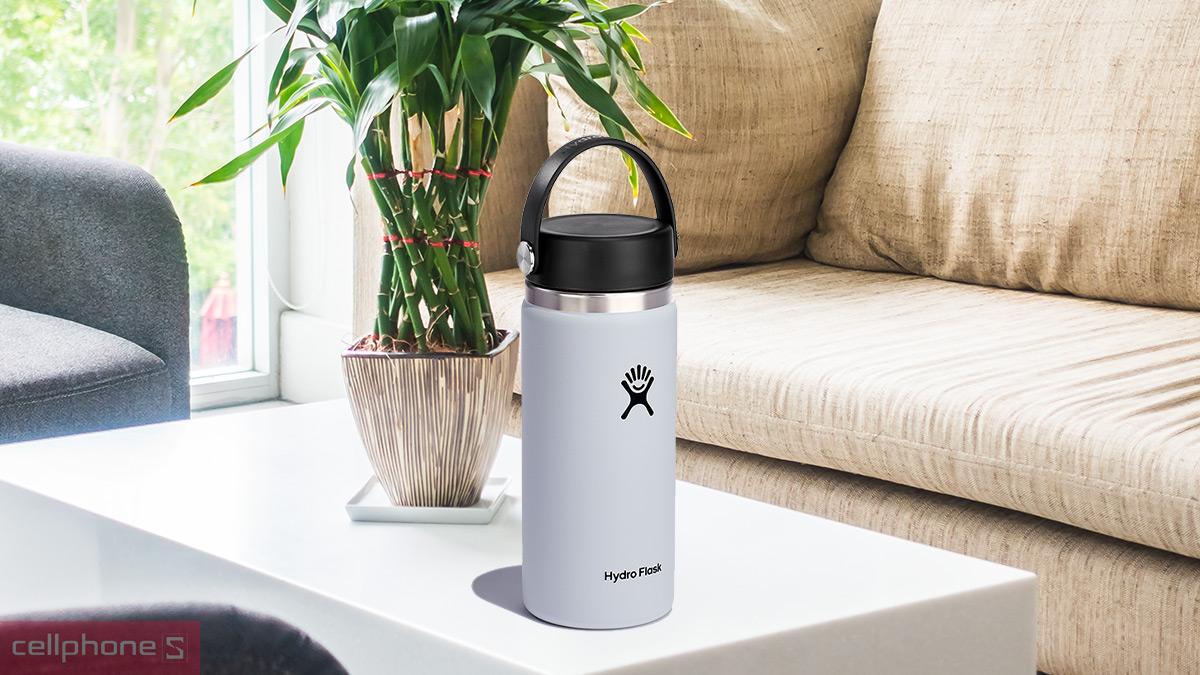 Bình giữ nhiệt Hydro Flask Wide Flex Cap 473ml W16BTS hoàn thiện từ thép không gỉ 18/8 độ bền cao