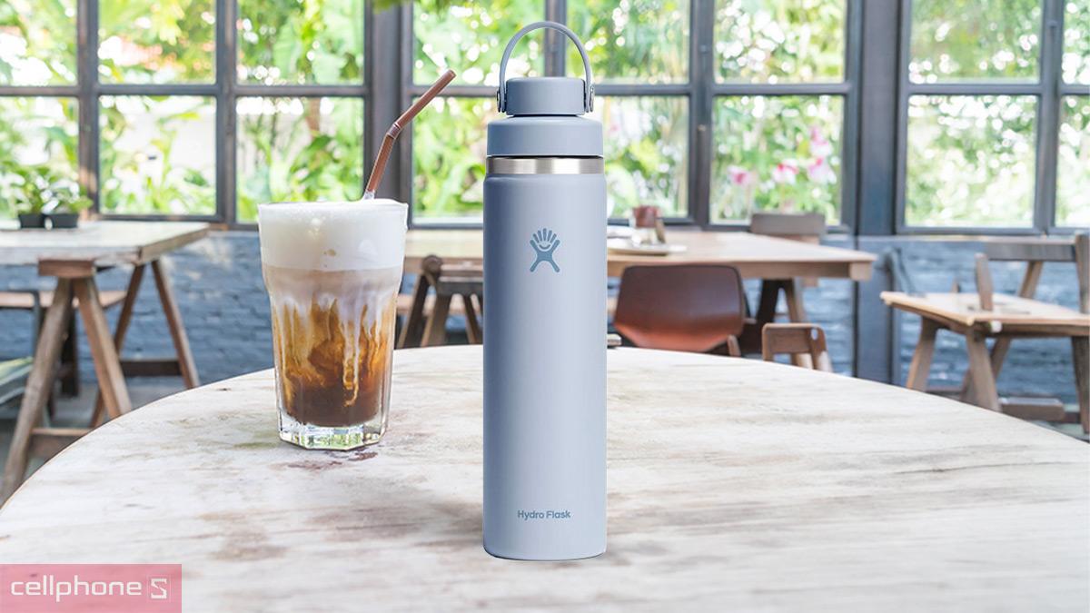 Bình giữ nhiệt Hydro Flask Wide Flex Chug Cap 710ml - W24CFCC giữ nước hiệu quả với nắp Flex Chug